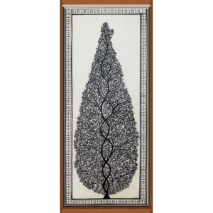 The Intricately Twisted Branch of the Black Pattachitra Tree