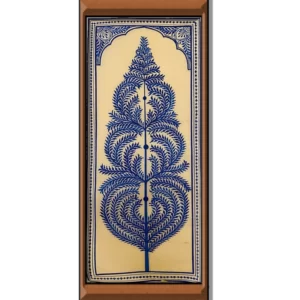 Serene Elegance: Indigo Tree of Life